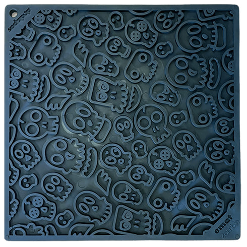 SodaPup Enrichment Emat Zombie Design Black Lick Mat Dog Toy Large - Poudre Pet and Feed Supply