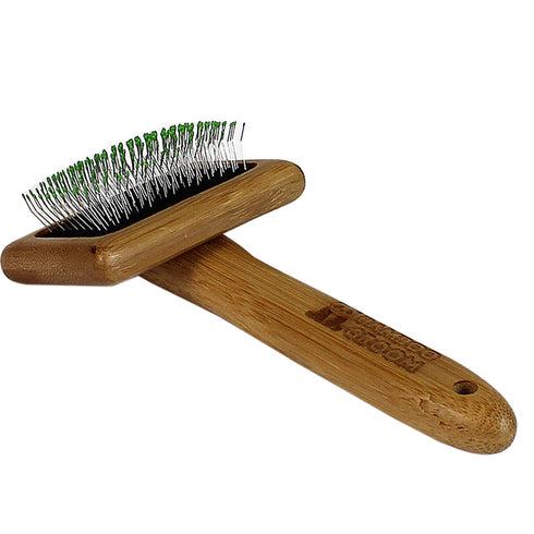Bamboo Groom Slicker Brush Small - Poudre Pet and Feed Supply