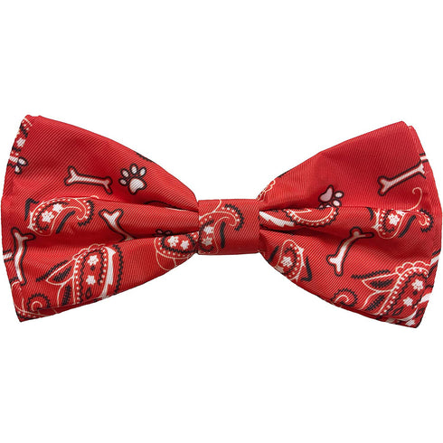 Huxley & Kent Bone-Dana Red Pet Bow Tie 2'' - Poudre Pet and Feed Supply