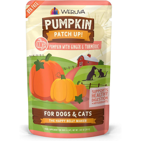 Weruva Pumpkin Patch Up with Ginger & Turmeric Dog Cat Food Supplement 1.05oz - Poudre Pet and Feed Supply