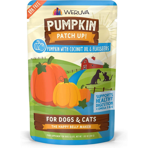 Weruva Pumpkin Patch Up with Coconut Oil & Flaxseeds Dog Cat Food Supplement 1.05oz - Poudre Pet and Feed Supply