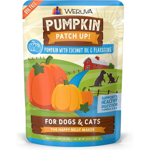 Weruva Pumpkin Patch Up with Coconut Oil & Flaxseeds Dog Cat Food Supplement 2.8oz - Poudre Pet and Feed Supply