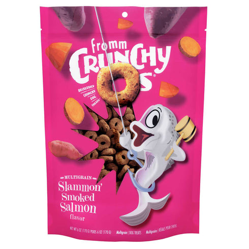 Fromm Crunchy O's Slammon' Smoked Salmon Dog Treats, 26oz - Poudre Pet and Feed Supply
