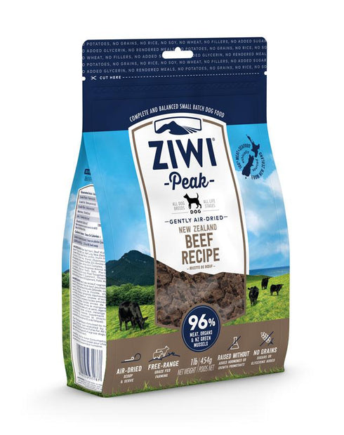 Ziwi Peak Air-Dried Beef Recipe For Dogs 1lb - Poudre Pet and Feed Supply