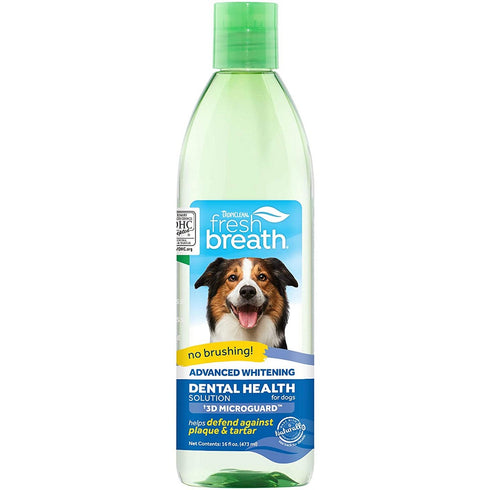 Tropiclean Fresh Breath Advanced Whitening Dental Health Solution - Poudre Pet and Feed Supply