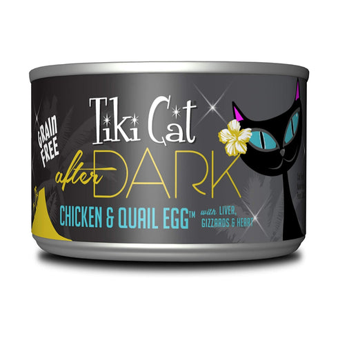 Tiki Cat After Dark Chicken Quail Egg Canned Cat Food 6oz - Poudre Pet and Feed Supply