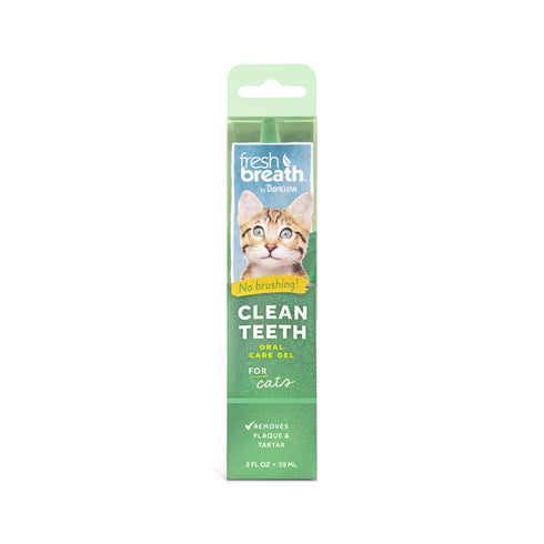 Tropiclean Clean Teeth Oral Care Gel For Cats, 2oz - Poudre Pet and Feed Supply