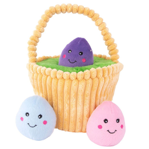 Zippy Paws Burrow Easter Basket Dog Toy - Poudre Pet and Feed Supply