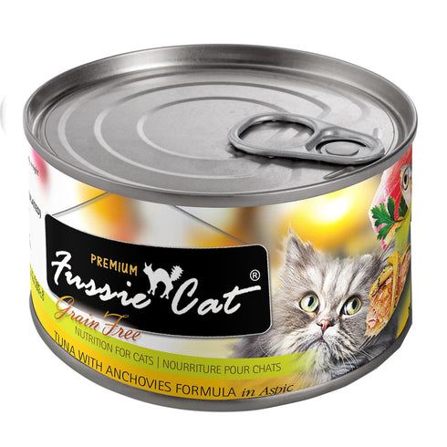 Fussie Cat Tuna With Anchovies Formula In Aspic Cat Food 5.5oz - Poudre Pet and Feed Supply