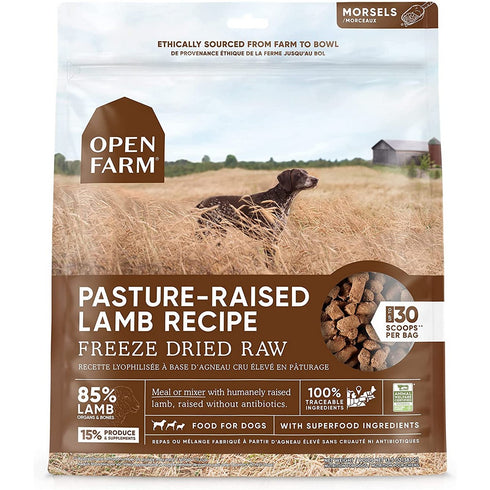 Open Farm Freeze Dried Raw Pasture-Raised Lamb Dry Dog Food 13.5oz - Poudre Pet and Feed Supply