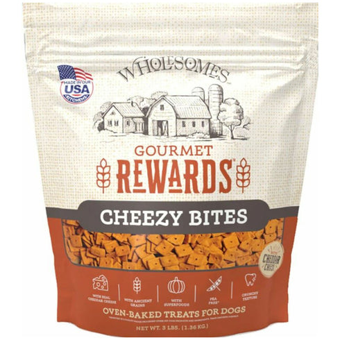 Wholesomes Gourmet Rewards Cheezy Bites Dog Treats 3lb - Poudre Pet and Feed Supply