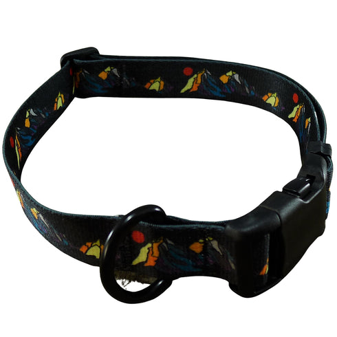 MTN Straps Darkside Dog Collar Medium 12"-18" - Poudre Pet and Feed Supply