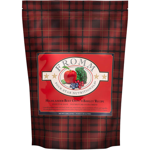 Fromm Four-Star Highlander Beef, Oats, & Barley Recipe Dry Dog Food 4lb - Poudre Pet and Feed Supply