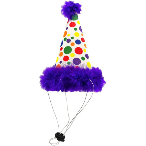 Huxley & Kent Happy Barkday Purple Birthday Hat for Dogs and Cats Small - Poudre Pet and Feed Supply