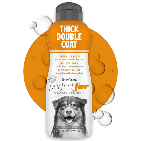 Tropiclean PerfectFur Thick Double Coat Shampoo For Dogs 16oz - Poudre Pet and Feed Supply