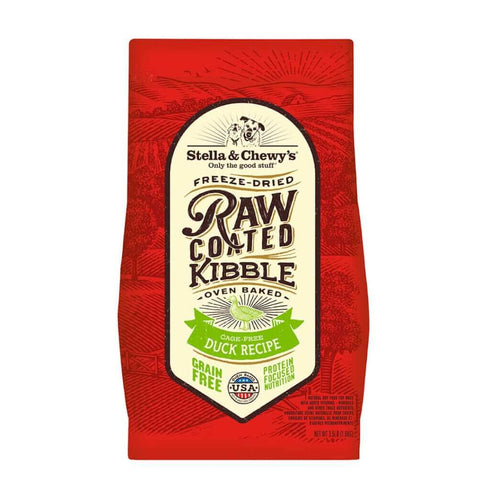 Stella and Chewys Cage-Free Duck Raw Coated Kibble Dry Dog Food 22lb - Poudre Pet and Feed Supply