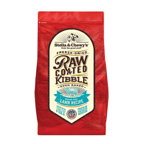 Stella and Chewys Grass-Fed Lamb Raw Coated Kibble Dry Dog Food 22lb - Poudre Pet and Feed Supply