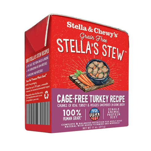 Stella and Chewys Cage-Free Turkey Stew Wet Dog Food 11oz - Poudre Pet and Feed Supply