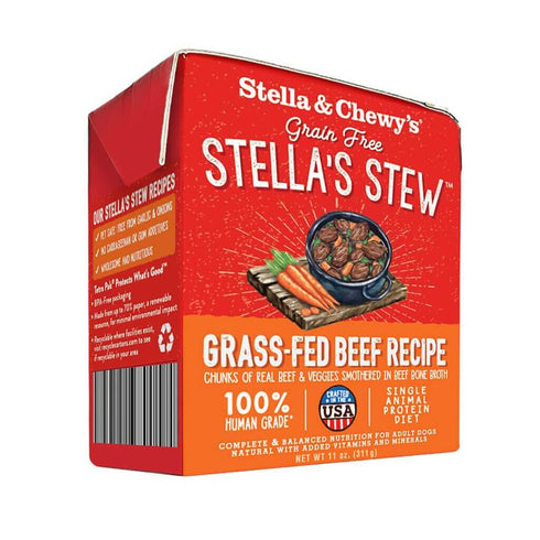 Stella and Chewys Grass-Fed Beef Stew Wet Dog Food 11oz - Poudre Pet and Feed Supply