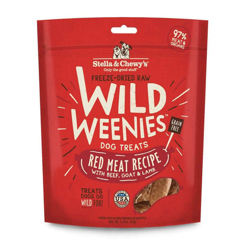 Stella and Chewys Red Meat Wild Weenies Dog Treats 3.25oz - Poudre Pet and Feed Supply