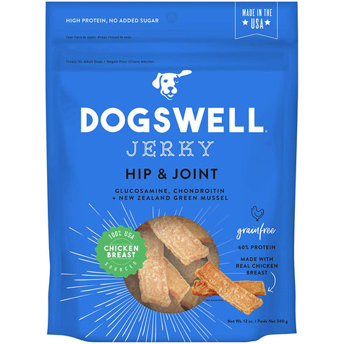 Dogswell Hip & Joint Grain Free Chicken Jerky Dog Treats 12oz - Poudre Pet and Feed Supply