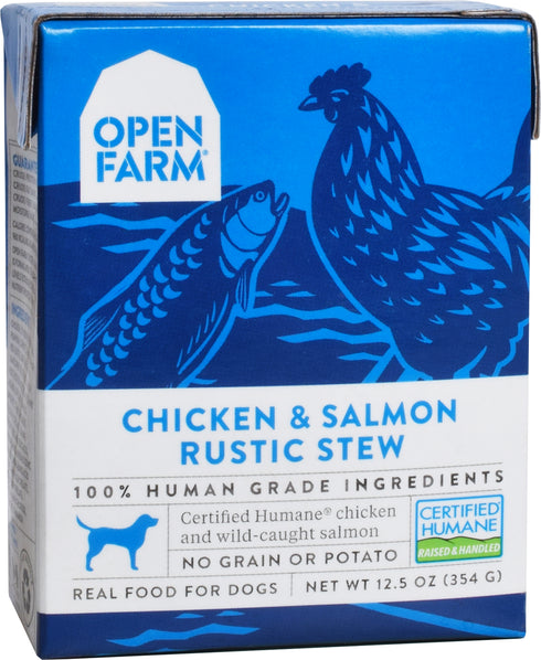 Open Farm Chicken & Salmon Rustic Stew Wet Dog Food 12.5oz - Poudre Pet and Feed Supply