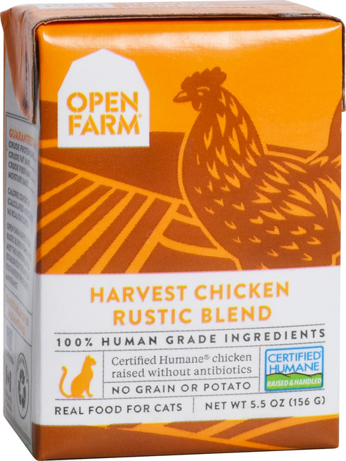Open Farm Harvest Chicken Rustic Blend Wet Cat Food 5.5oz - Poudre Pet and Feed Supply