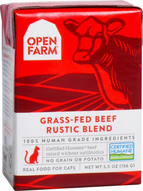Open Farm Grass-Fed Beef Rustic Blend Wet Cat Food 5.5oz - Poudre Pet and Feed Supply