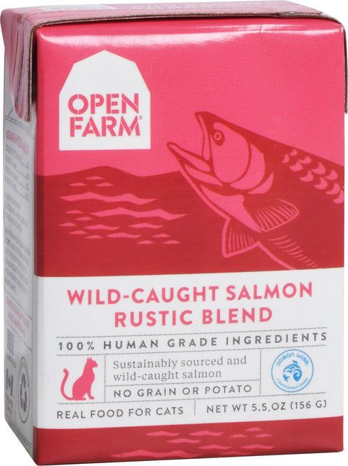 Open Farm Wild-Caught Salmon Rustic Blend Wet Cat Food 5.5oz - Poudre Pet and Feed Supply