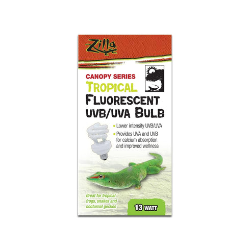 ZILLA Tropical Fluorescent UVB/UVA Bulb, 13 Watts - Poudre Pet and Feed Supply