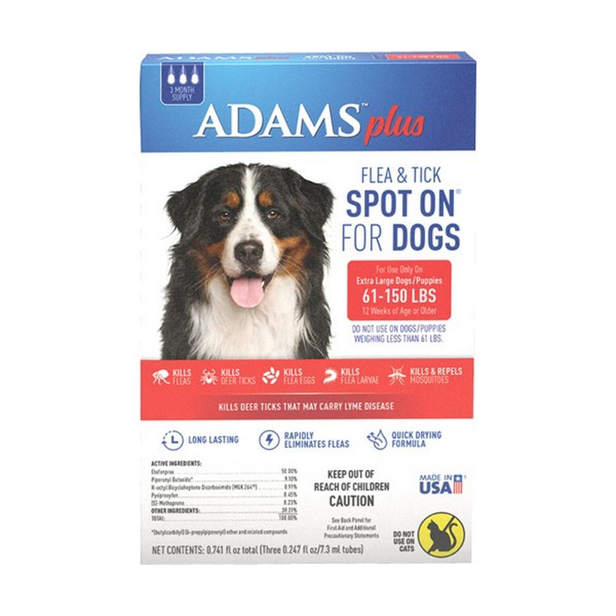 Adams flea and hot sale tick spot on