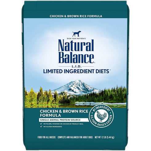 Natural Balance Limited Ingredient Chicken Rice Dry Dog Food 12lb - Poudre Pet and Feed Supply