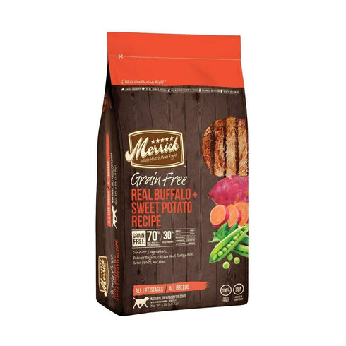 Merrick Grain Free Buffalo Sweet Potato Dry Dog Food 4lb - Poudre Pet and Feed Supply