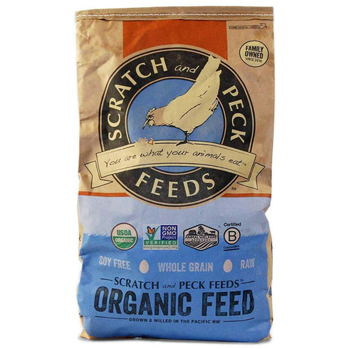 Scratch and Peck Organic Turkey Grower with Corn 40lb - Poudre Pet and Feed Supply