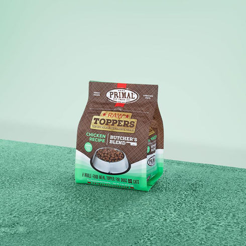 Primal Butcher's Blend Raw Toppers Chicken Formula Cat & Dog Food 2lb - Poudre Pet and Feed Supply
