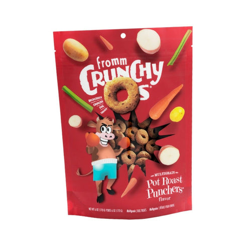 Fromm Crunchy O'S Pot Roast Punchers Dog Treats 6oz - Poudre Pet and Feed Supply
