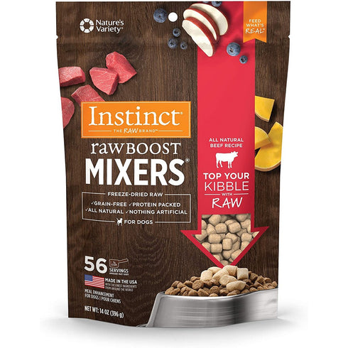 Instinct Nature's Variety Raw Boost Mixers All Natural Beef Dog Food 14oz - Poudre Pet and Feed Supply