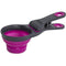Dexas Collapsible KlipScoop Dry Dog Food Scoop Fuchsia 0.5 Cup - Poudre Pet and Feed Supply