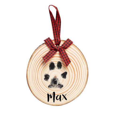 Pearhead Wooden Pawprints Ornament - Poudre Pet and Feed Supply