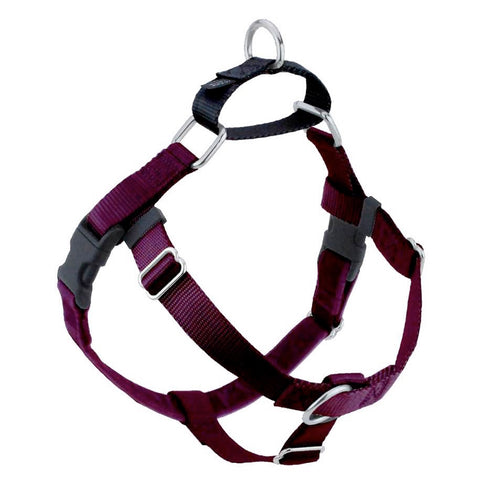 2 Hounds Design Burgundy Freedom No-Pull Dog Harness 1" Medium 24"-28" - Poudre Pet and Feed Supply