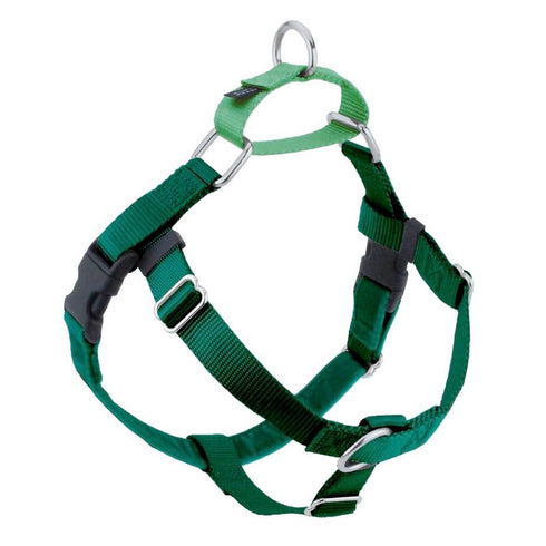 2 Hounds Design Kelly Green Freedom No-Pull Dog Harness 5/8" Medium 24"-28" - Poudre Pet and Feed Supply