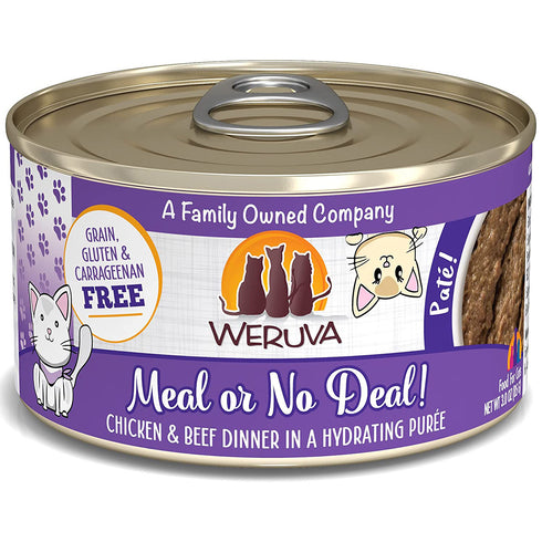 Weruva Meal or No Deal Chicken & Beef Pate Canned Cat Food 3oz - Poudre Pet and Feed Supply