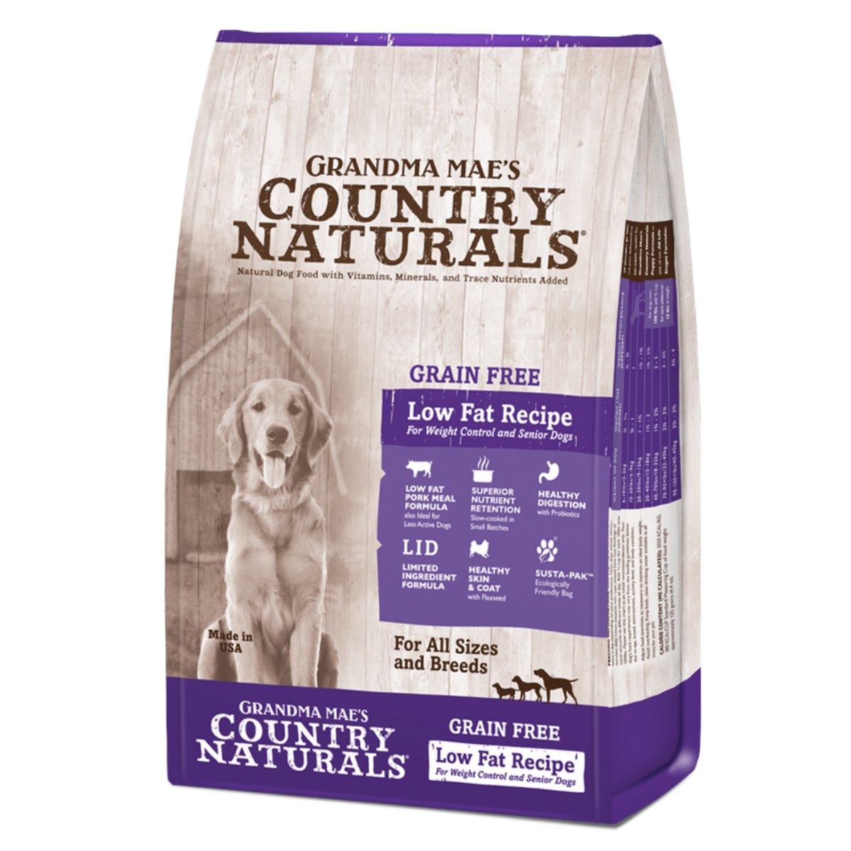 Grandma Mae s Low Fat Grain Free Dry Dog Food 25lb Poudre Pet