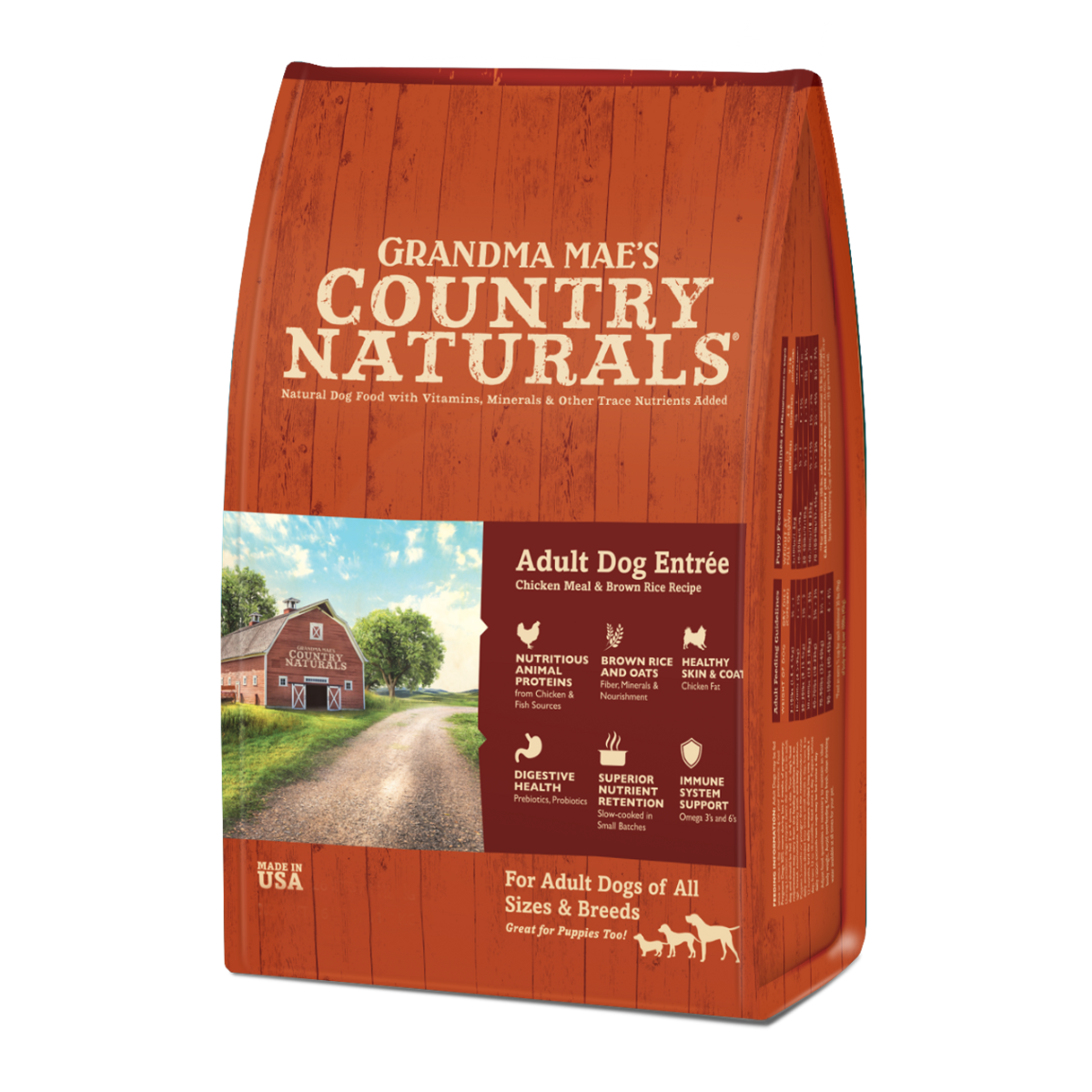 Grandma Mae s Country Naturals Chicken Rice Dry Adult Dog Food