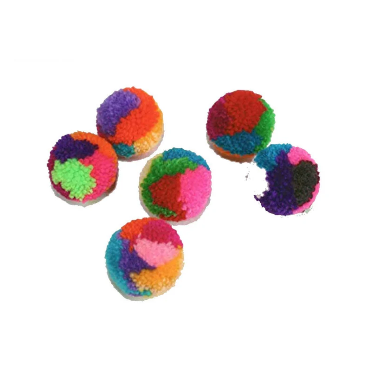 Pom Pom Ball With Rattle Cat Toy