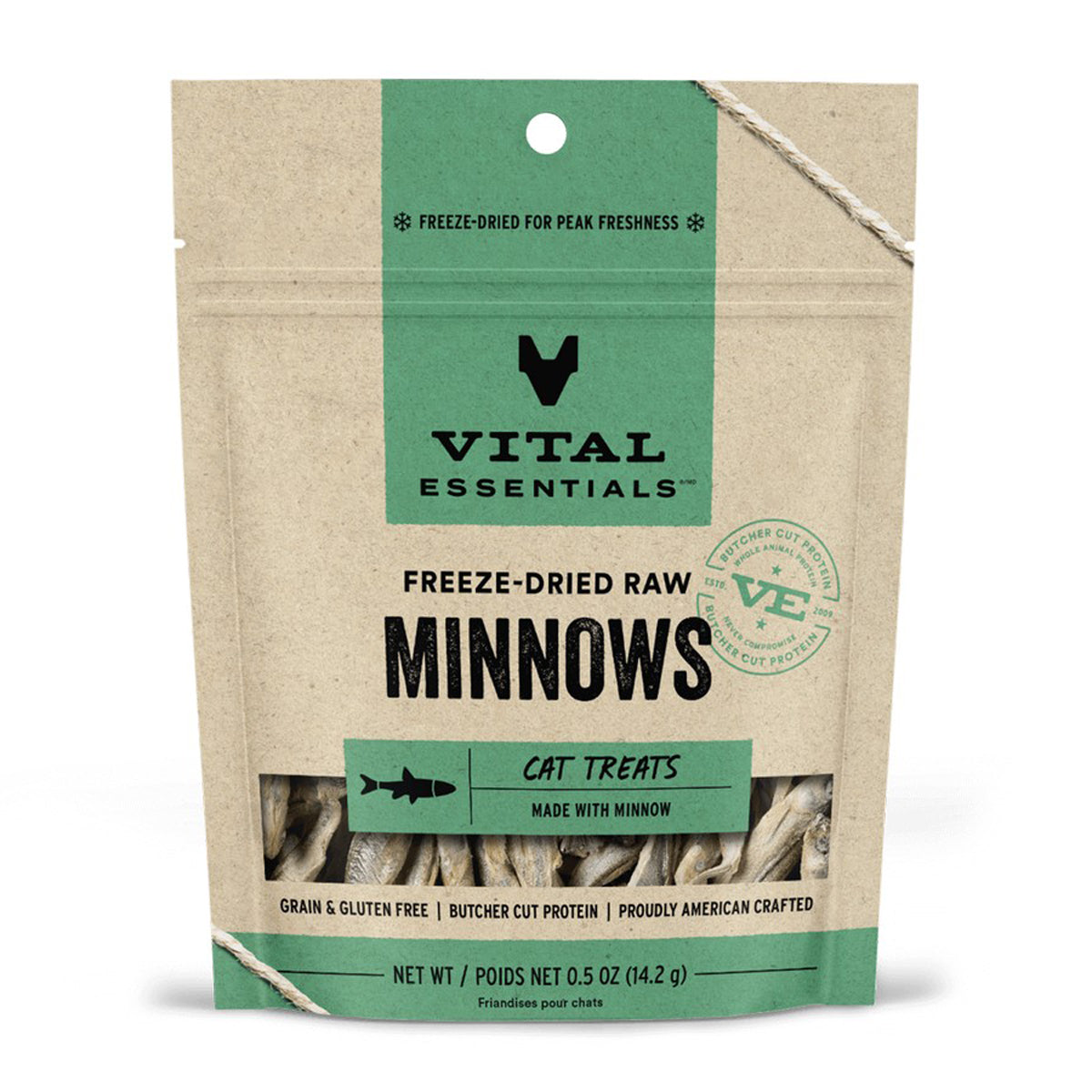 Big Cat Rescue Freeze Dried Minnows Treats for Cats (2- .5oz packages)