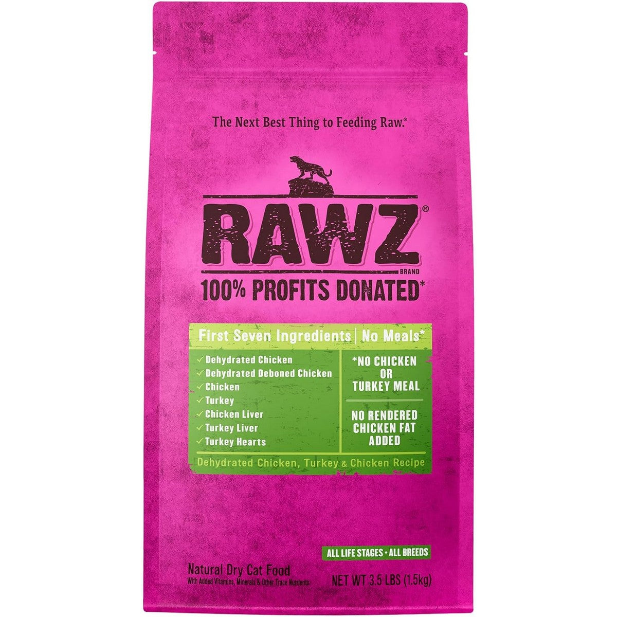 Rawz Chicken Turkey Dry Cat Food 3.5lb - Poudre Pet and Feed Supply