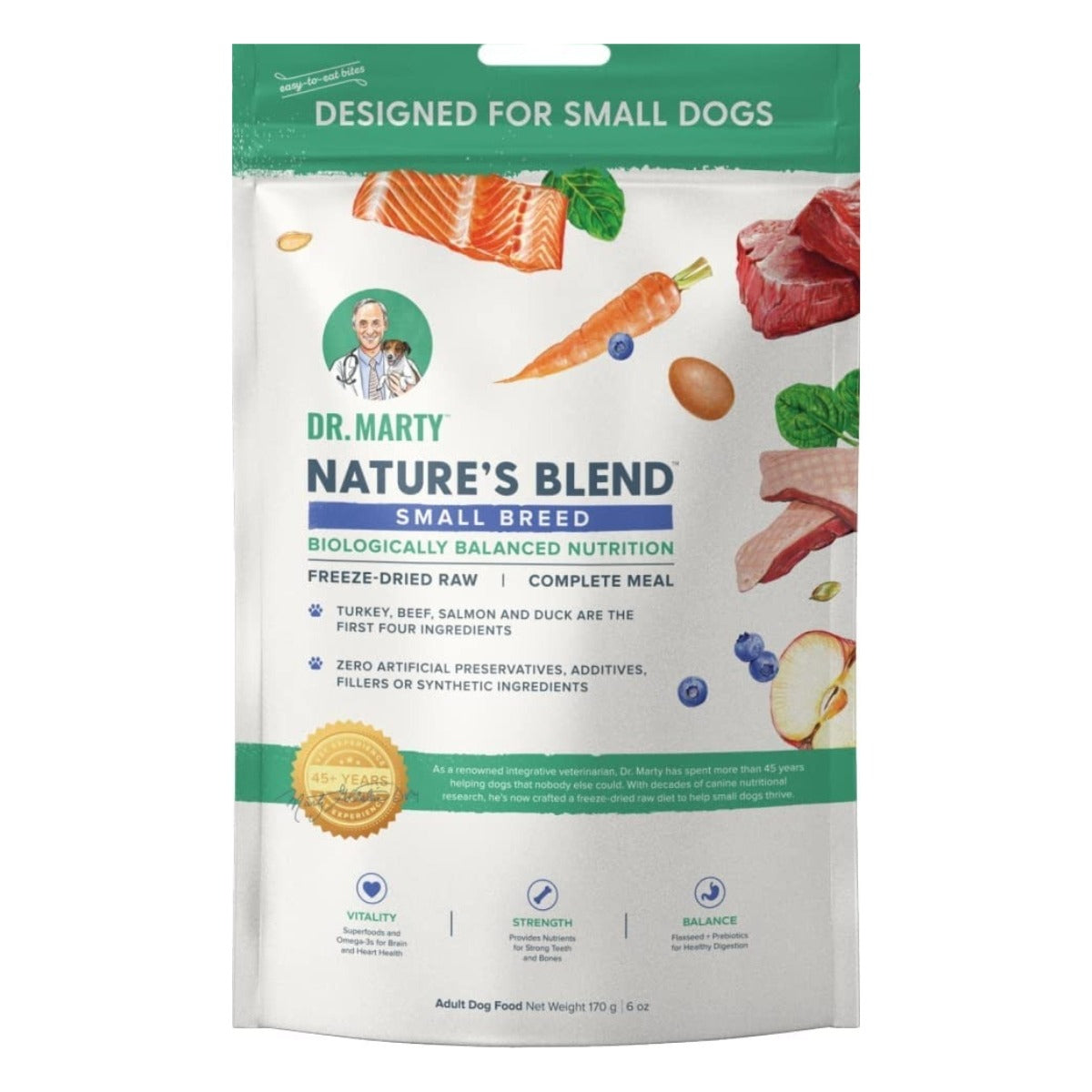Dr Marty Natures Blend Freeze-Dried Raw Dog Food- Small Bites 6oz – Poudre  Pet and Feed Supply