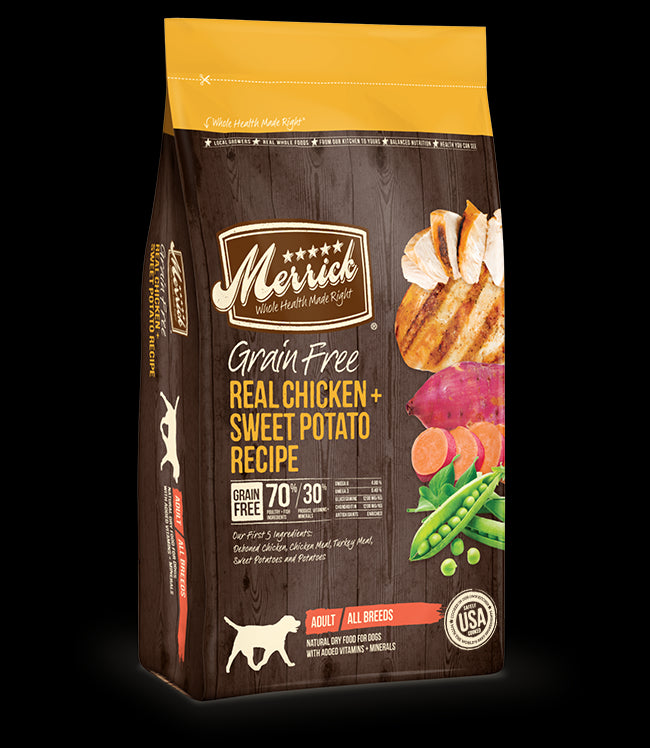 Merrick Chicken Sweet Potato Recipe Grain Free Dry Dog Food 4lb