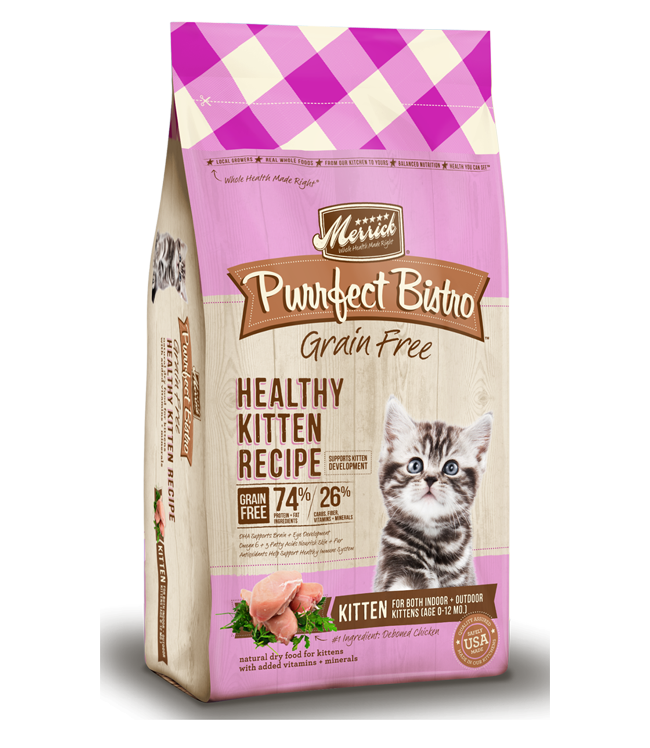 Merrick Kitten Recipe Grain Free Dry Cat Food 4lb – Poudre Pet and